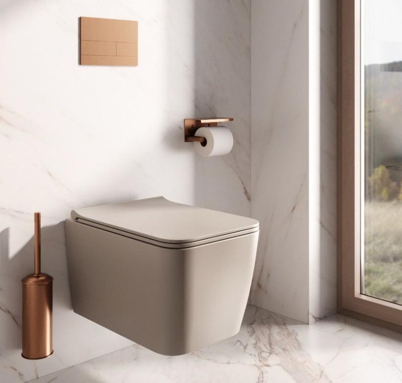 Безободковый унитаз boheme zen в цвете Daphne