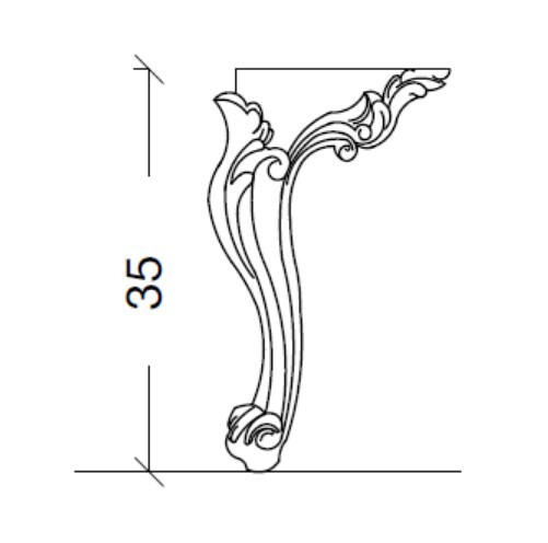 Ножки высокие ArmadiArt NeoArt 855-SL h35, 1 пара