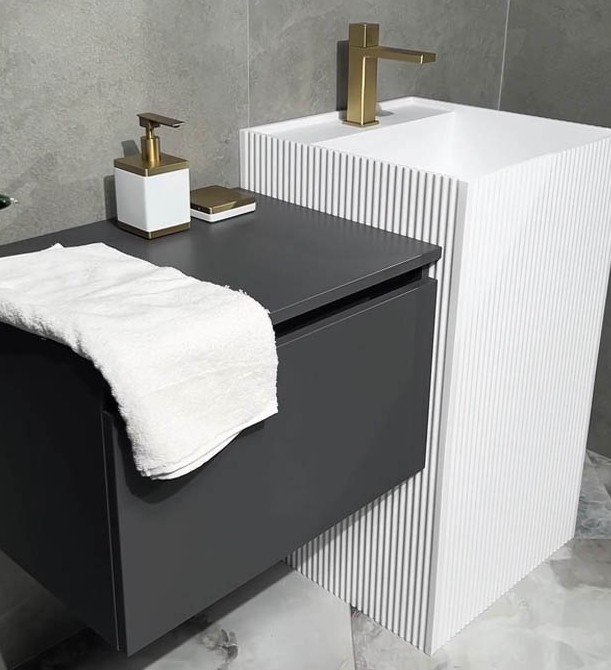 Напольная раковина boheme cube и тумба armadiart