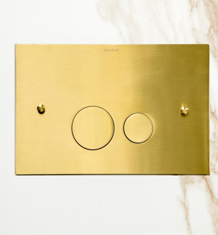 Ультратонкая кнопка(3мм) из латуни для инсталляции boheme