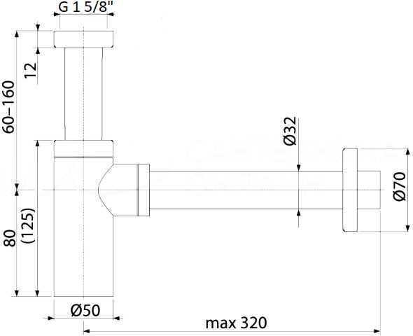 Сифон для раковины Boheme Imperiale 608-2