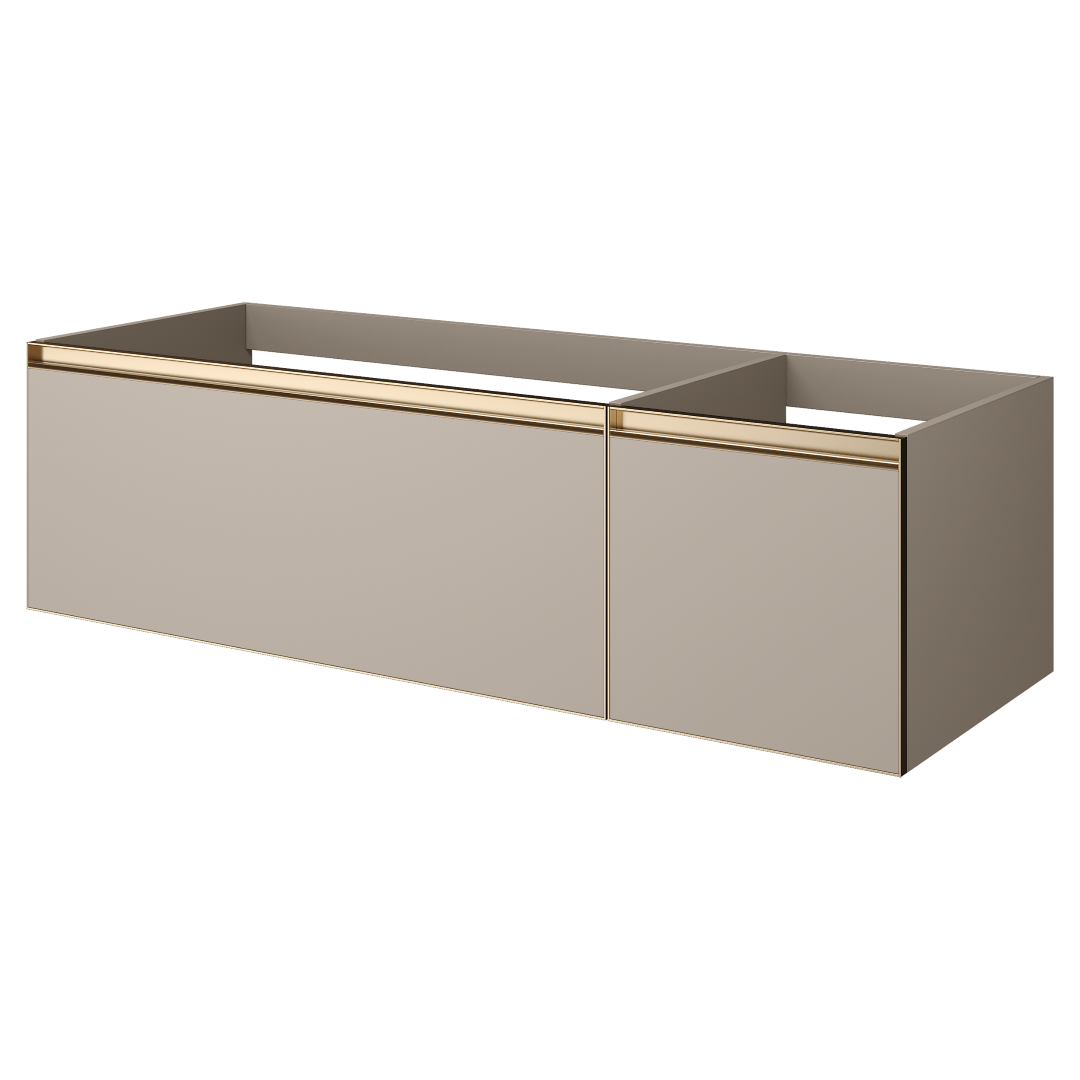 Тумба под раковину 140 см ArmadiArt Quatro 2 790-M2-140-D-MG