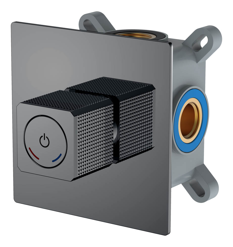 Смеситель автоматический встроенный QUAD Shine Gun Metal 154-5-SGM