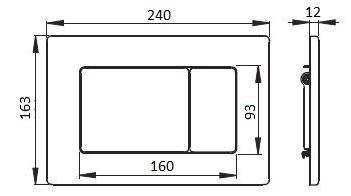 Кнопка для инсталляции Boheme 650-MW