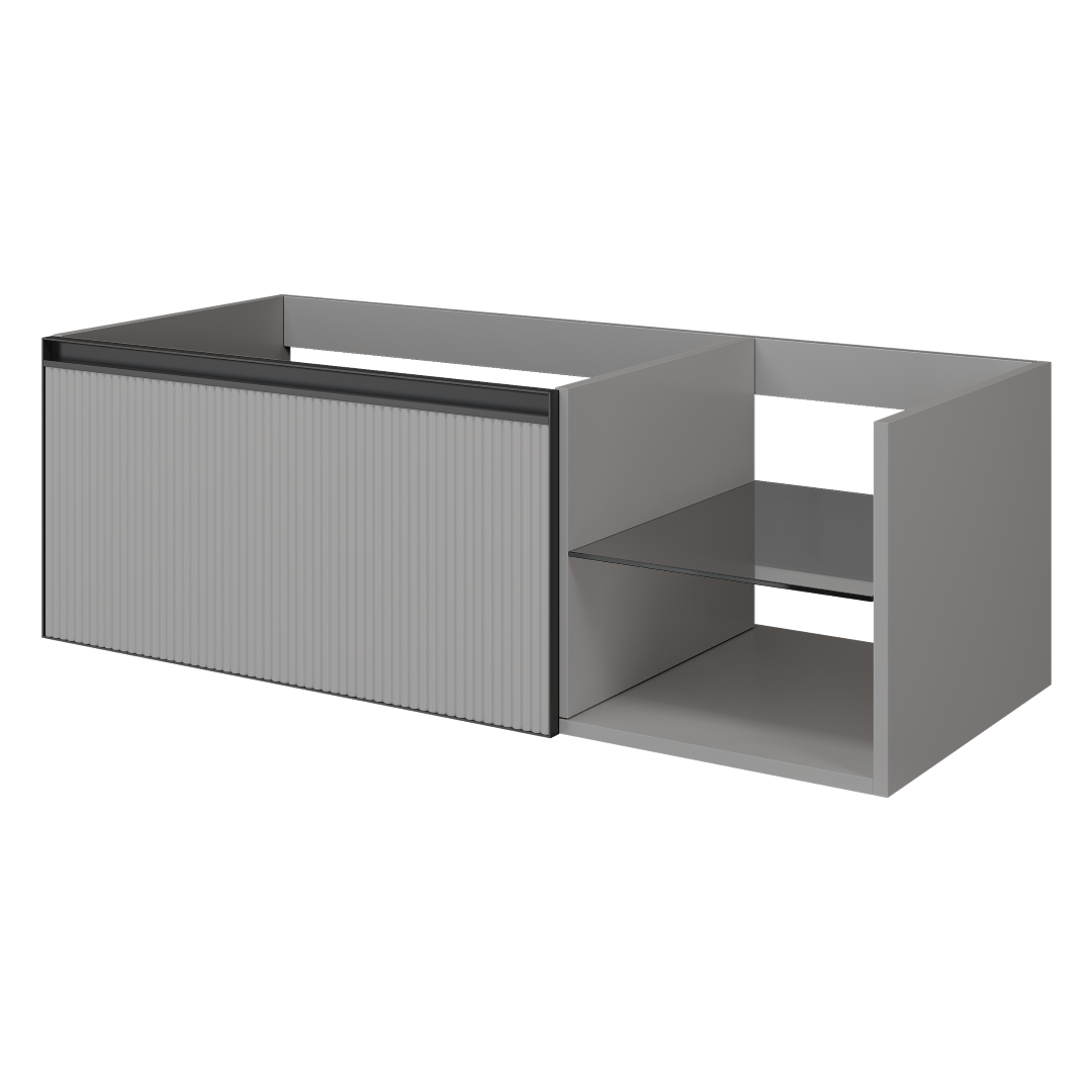 Тумба под раковину 120 см ArmadiArt Quatro 6 790-M6-120-L-RIB-A