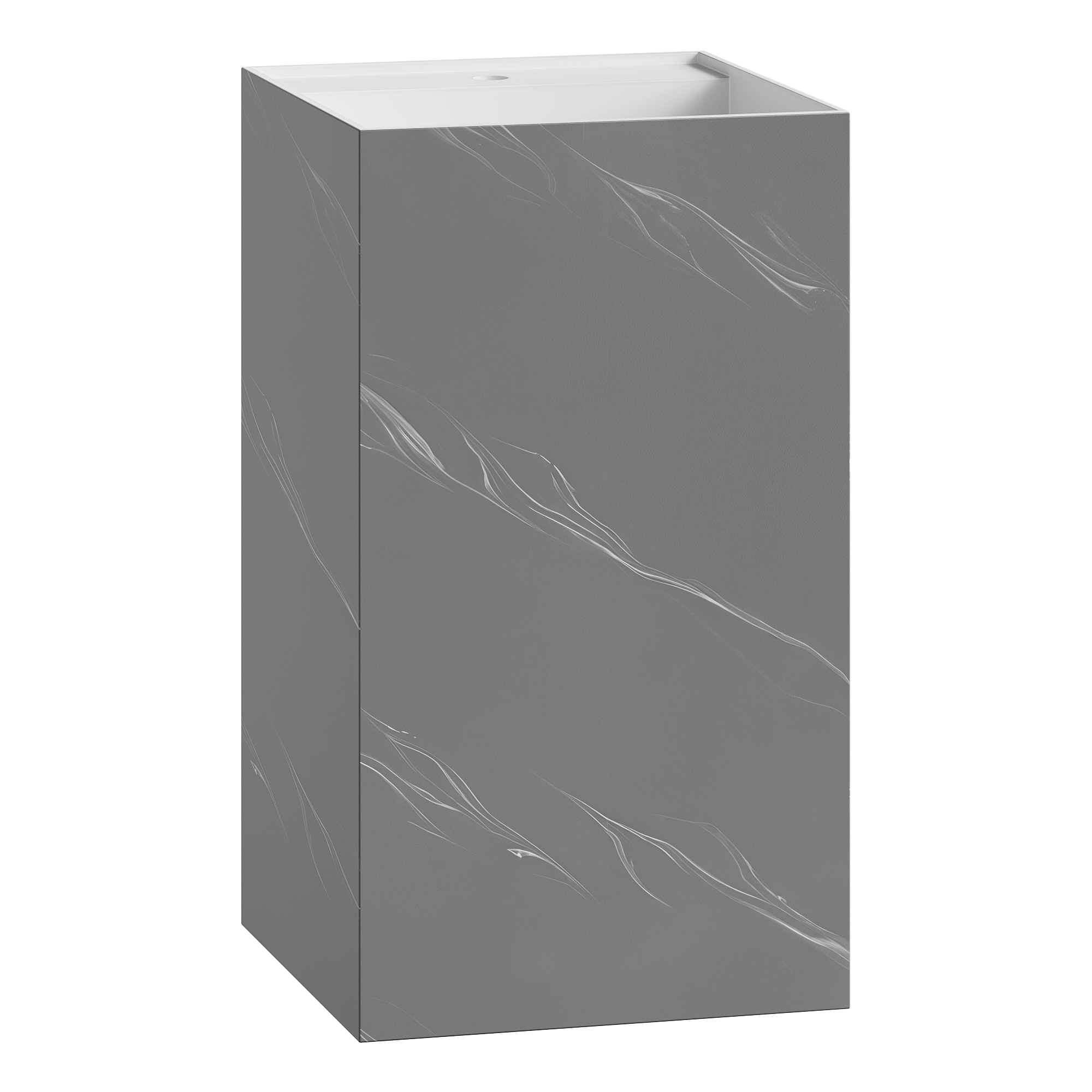 Раковина напольная Cube Corian 480*480*850 Calacatta 802-GR