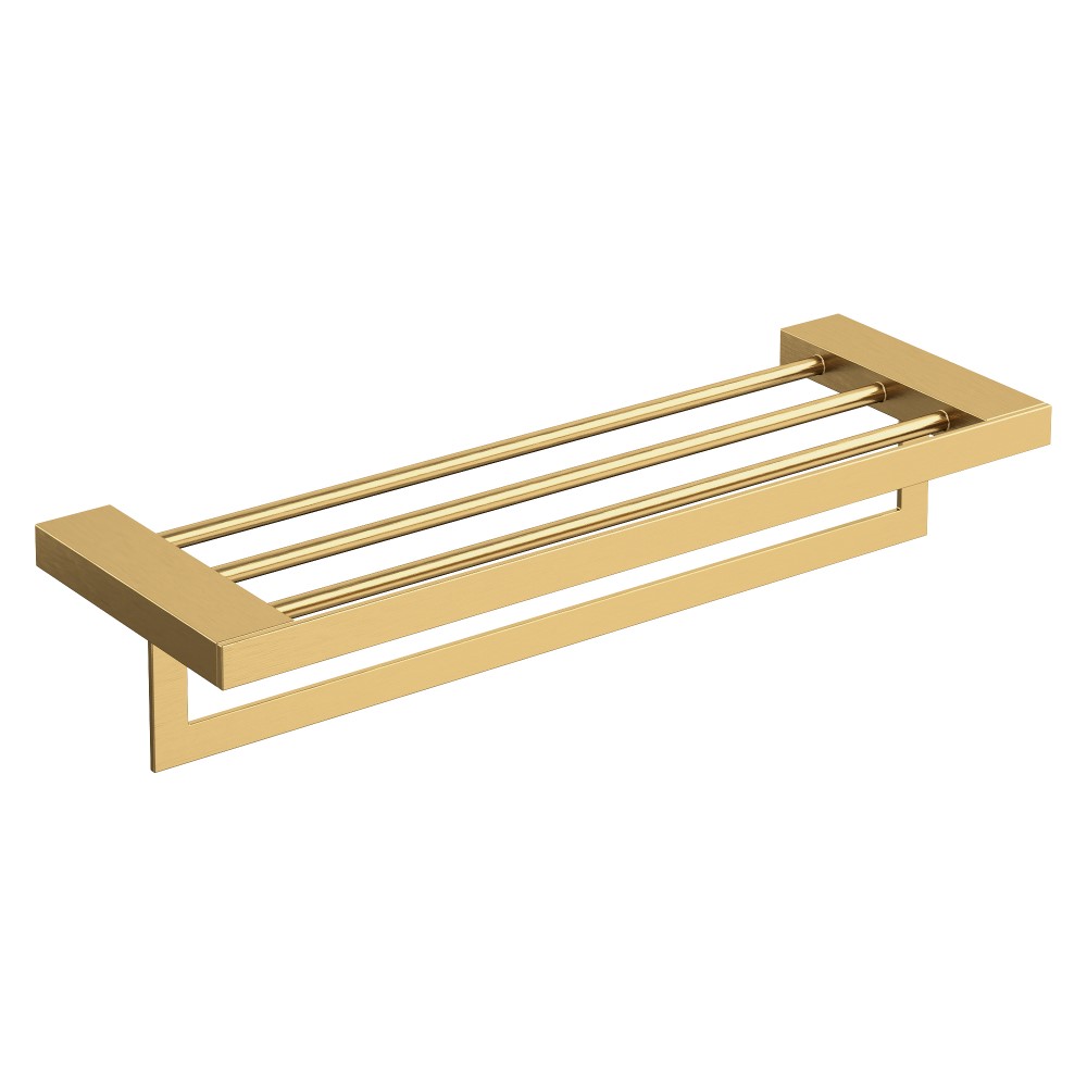 Полка для полотенец Qubic Matt Gold 10737-MG
