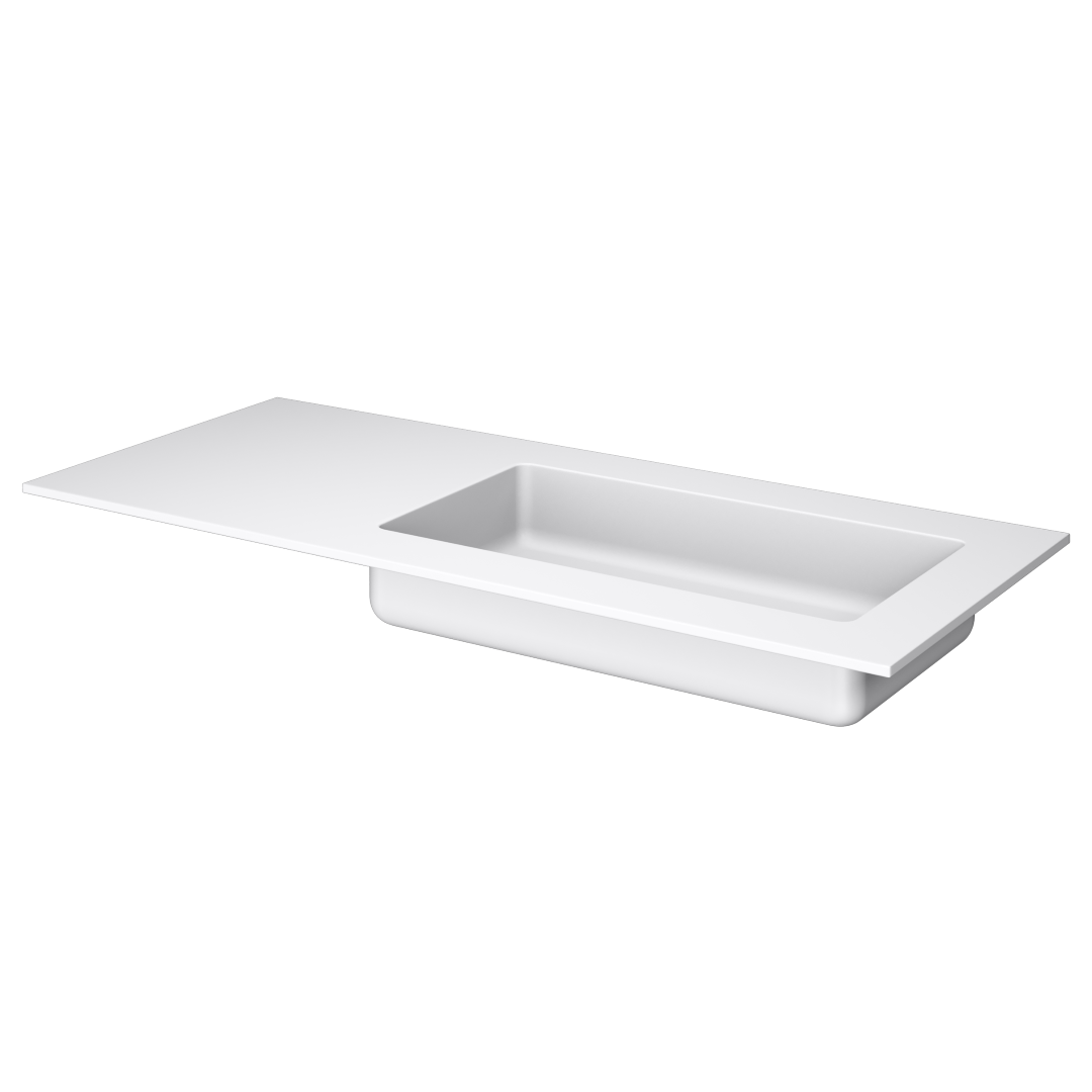 Раковина 121 см ArmadiArt Quatro 793-120-W-R продается только в комплекте с тумбой