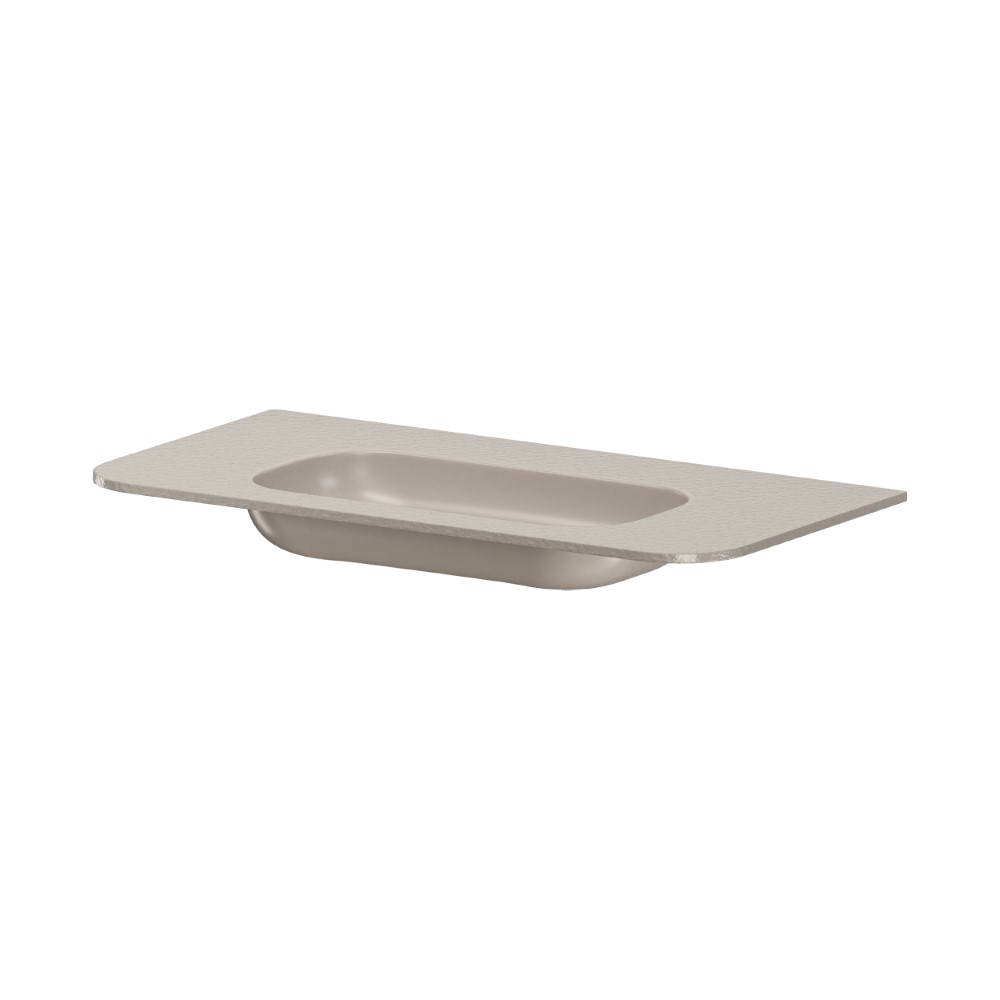 Раковина моноблок VOI 100см STONE FINISH CASHMERE 786-100-SF-C без отв.
