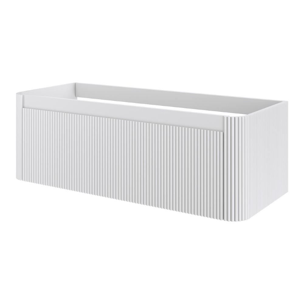 Тумба без раковины VOI рифл. 120см MATT WHITE 782-120-R-MW