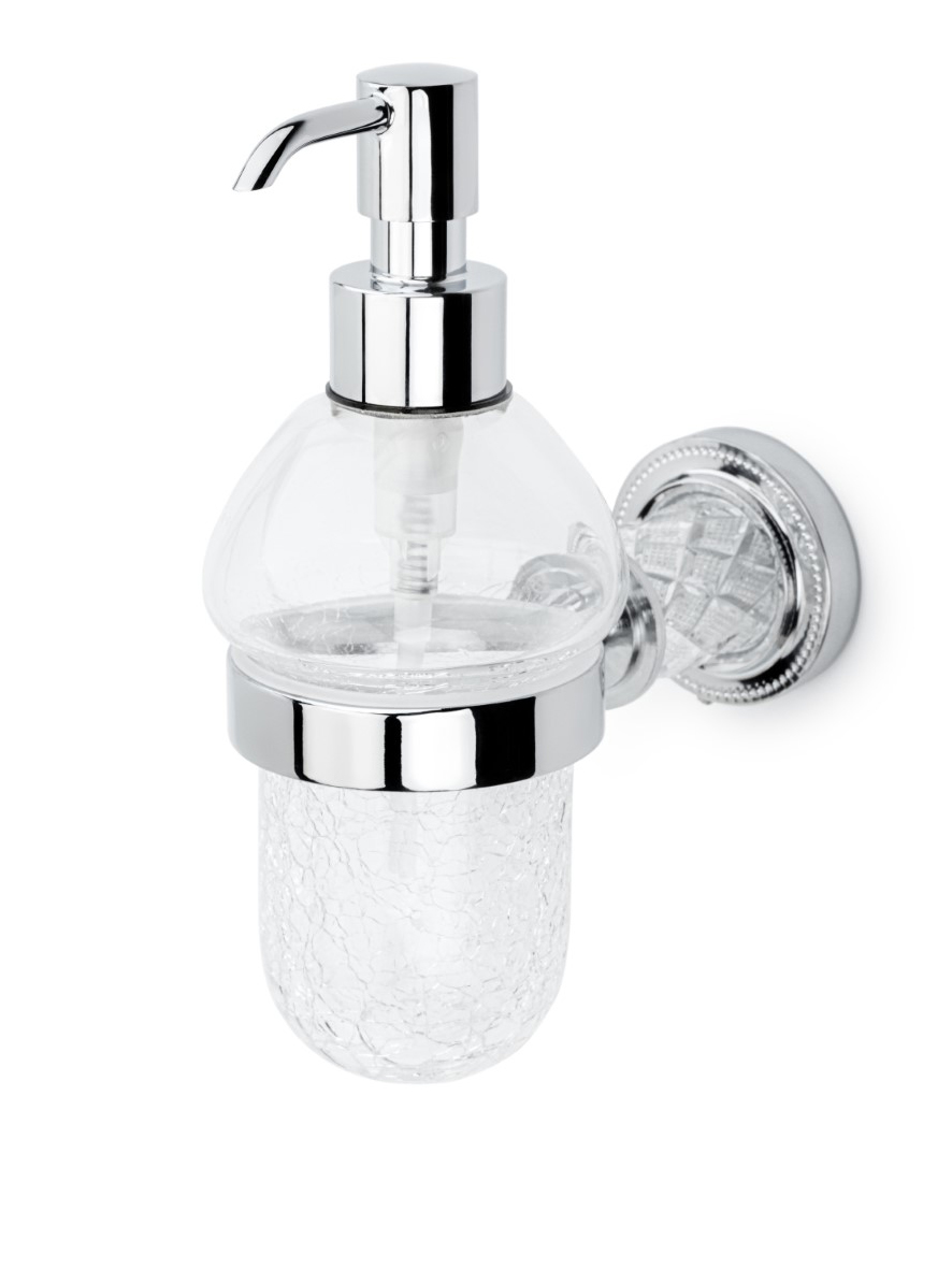 Дозатор жидкого мыла Boheme Murano Cristal 10912-CRST-CH