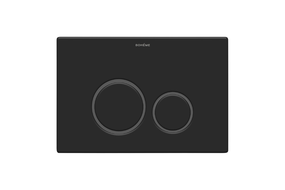 Кнопка для инсталляции, нерж.сталь BLACK ультраплоская 649-B