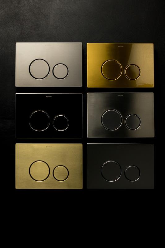 Новые ультратонкие стальные кнопки смыва boheme