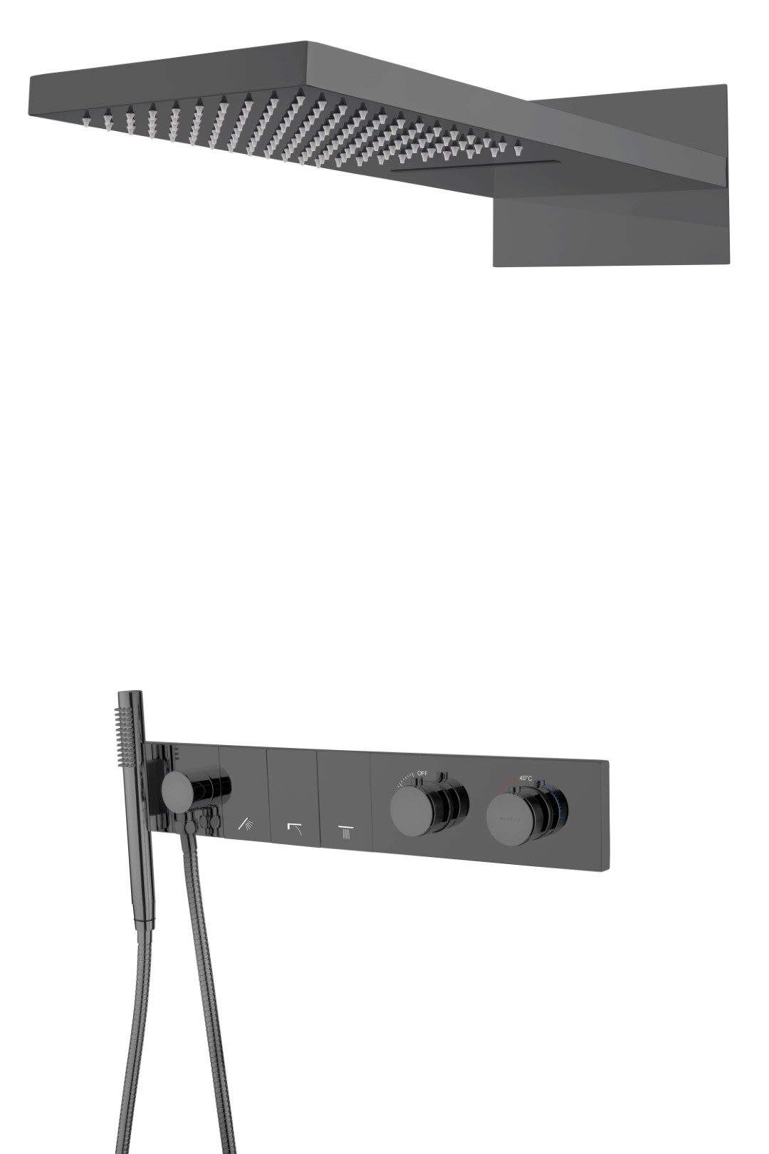 Встраиваемая душевая система Boheme Zodiac 133-SGM