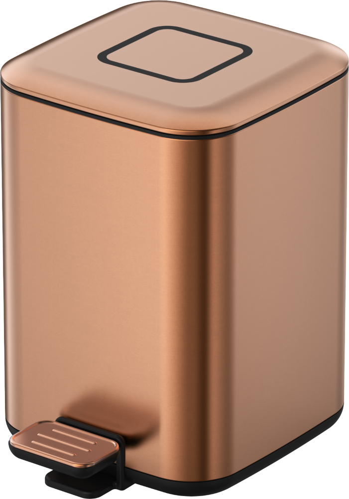 Ведро квадратное Brushed Bronze 10948-BRB