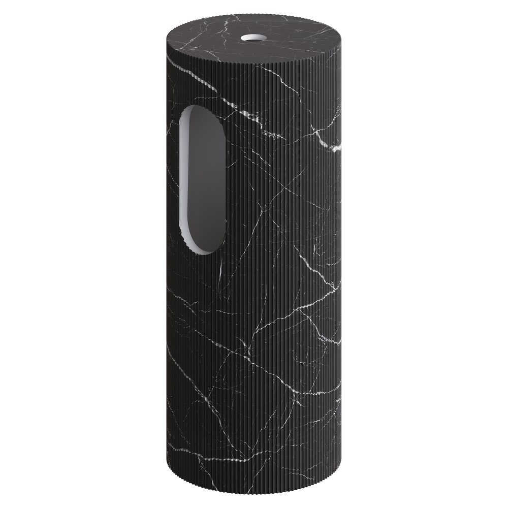 Пьедестал для раковины рифленый Corian 300*720 Nero Marquina 801-Base-Rib-NM
