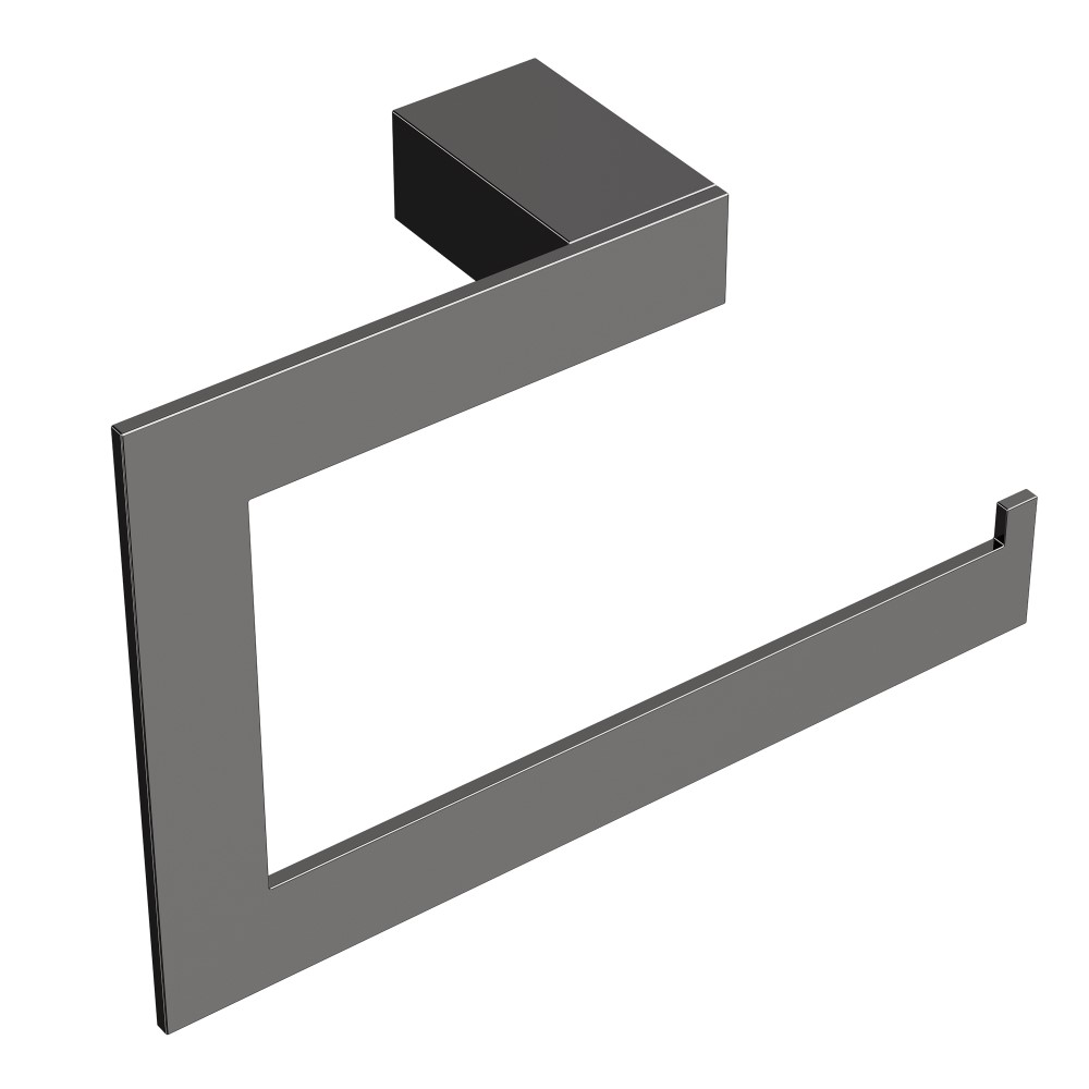 Полотенцедержатель кольцо Qubic Shine Gun Metal 10725-SGM