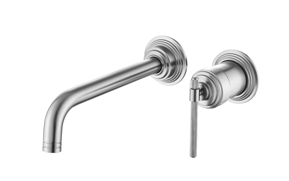 Смеситель для умывальника из стены, ETERNA NICKEL BRUSH 175-NB