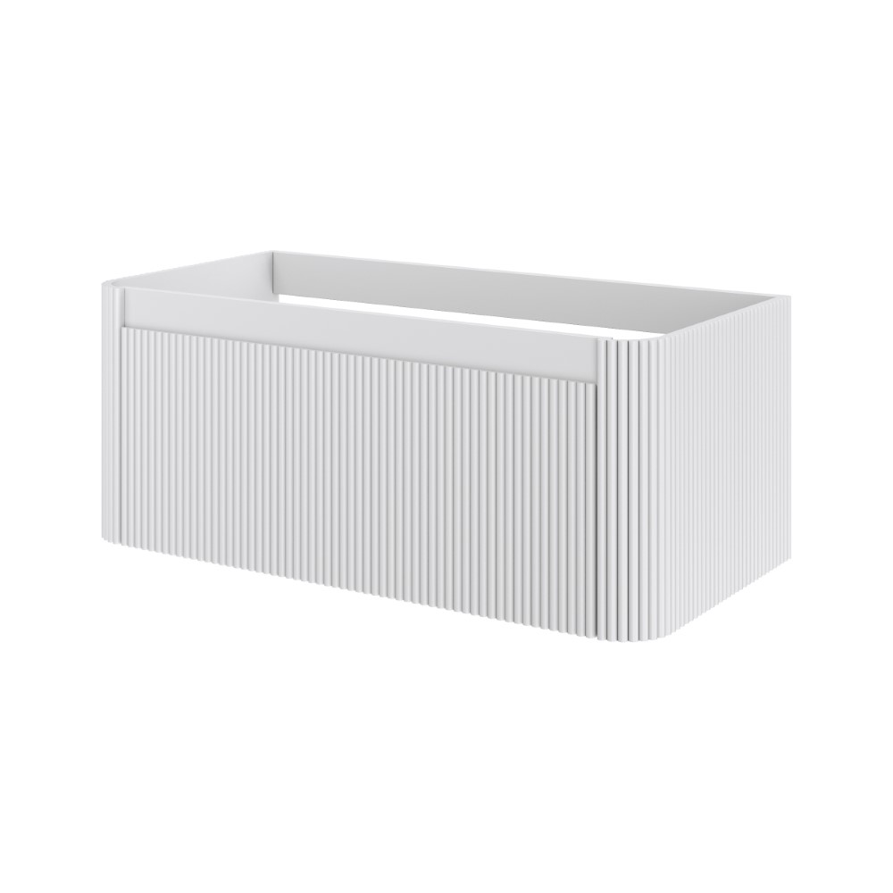 Тумба без раковины VOI рифл. 100см MATT WHITE 782-100-R-MW