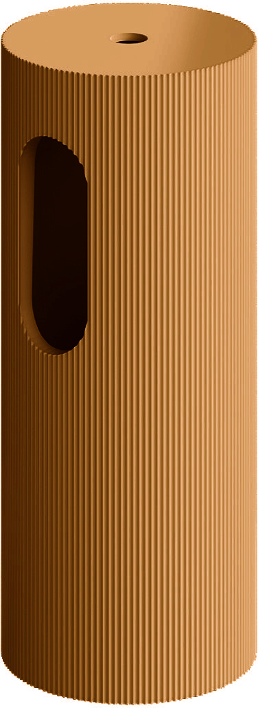 Пьедестал для раковины Ø30 см ArmadiArt Sole Corian 801-Base-Rib-G