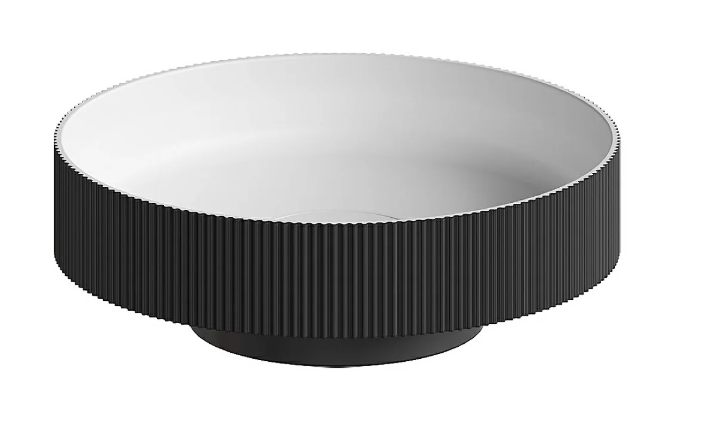 Раковина накладная Ø40 см ArmadiArt Sole Corian 801-A