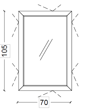 Зеркало 70х105 см ArmadiArt NeoArt Dolce 567-GR