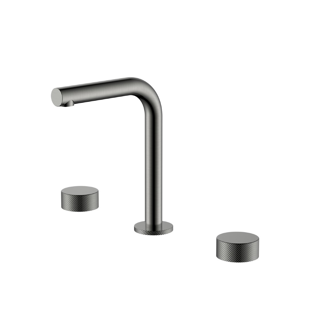 Смеситель на столешницу STICK на 3 отв. Gun Metal 152-GM.4
