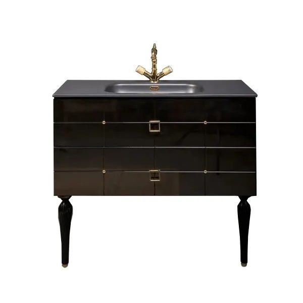 Тумба под раковину 80 см ArmadiArt Vallessi Avantgarde Piazza 841-080-BCR