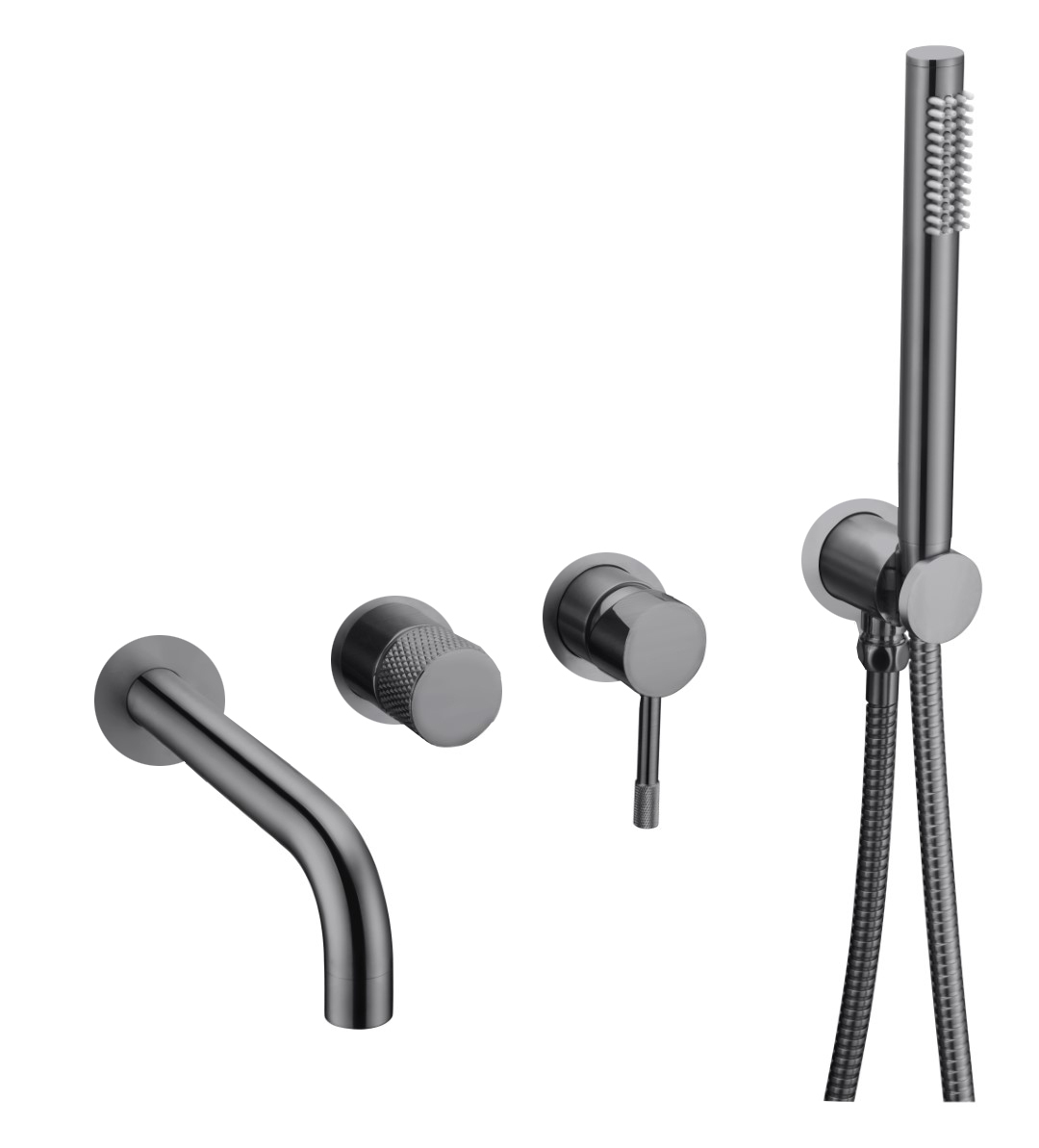 Смеситель для ванны Boheme Uno 464-3-NEW-SGM