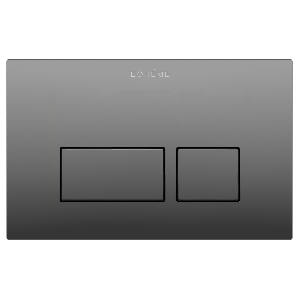 Кнопка для инсталляции Boheme, пластик Shine Gun Metal 664-SGM