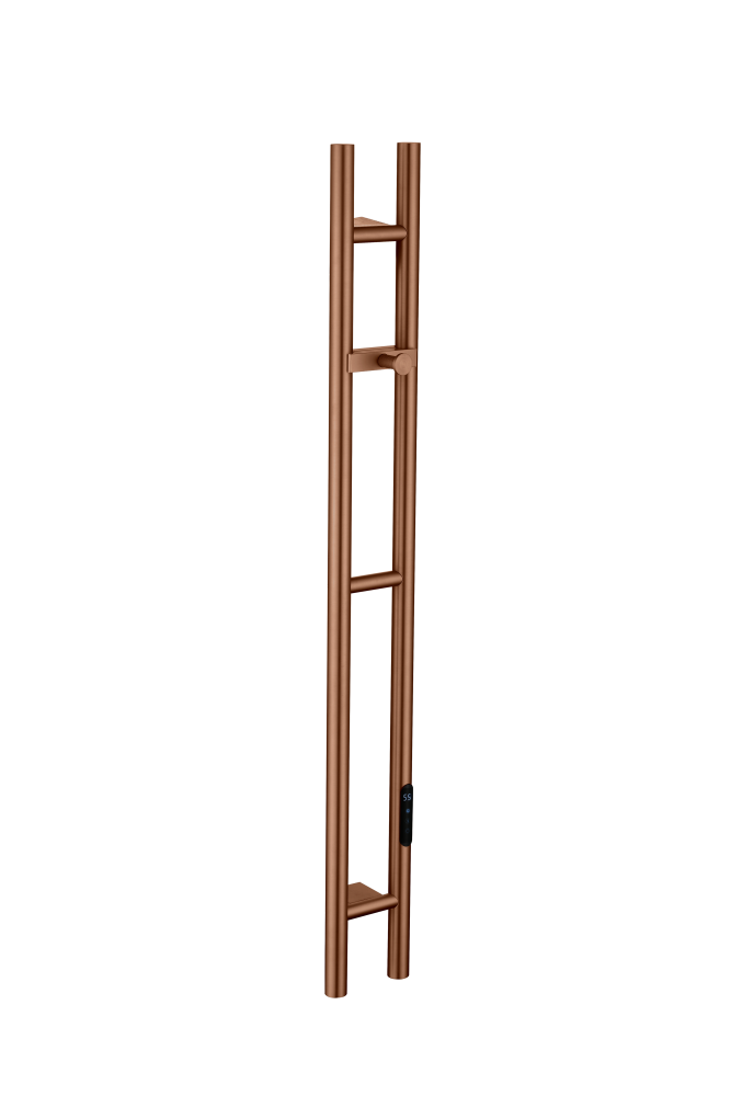 Полотенцесушитель электрический 2-трубы круглый BRUSHED BRONZE 729-BRB