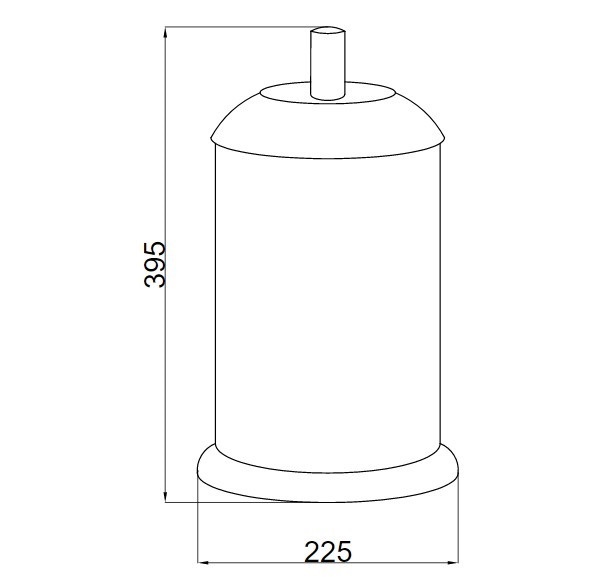 Ведро для мусора Boheme Murano 10907-CH-CR