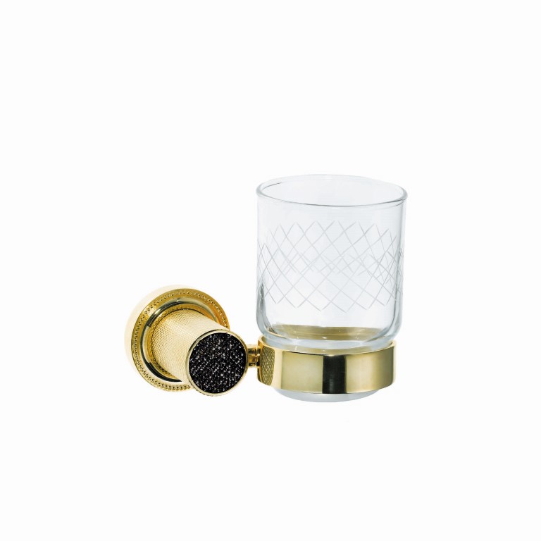 Стакан для зубных щеток Boheme Royal Cristal 10924-G-B