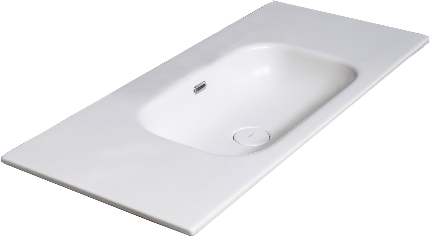 Раковина без отверстия 120 см ArmadiArt Vallessi 838-120-W продается только в комплекте с тумбой