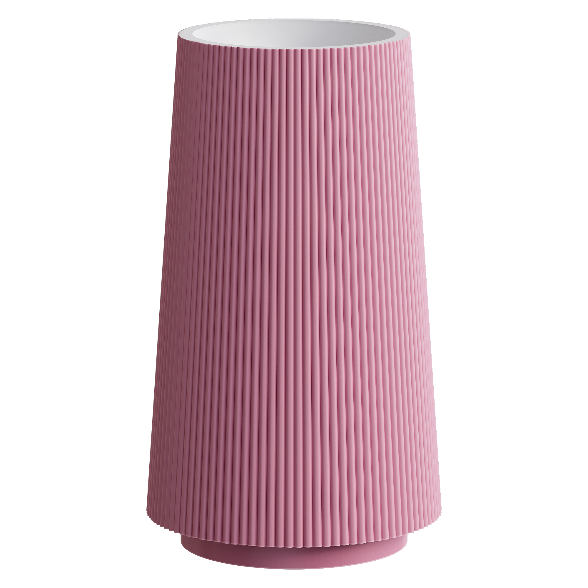 Раковина напольная рифленая Corian 480*480*850 LIGHT PINK (роза) 801-Torre-LP