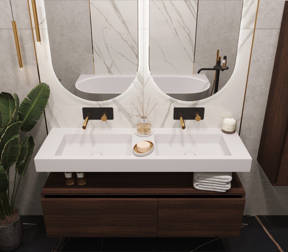 Раковина ArmadiArt Flat 888-140 продается только в комплекте с тумбой