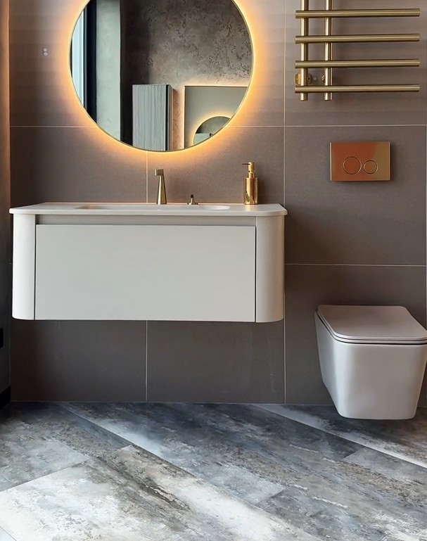 Композиция из тумбы armadiart voi и унитаза