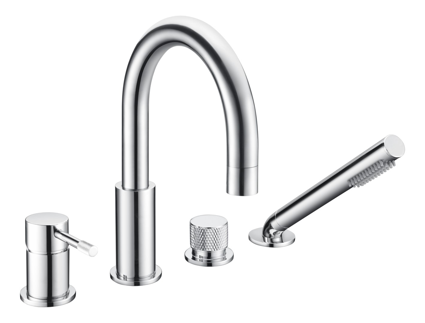 Смеситель на борт ванны Boheme Uno 460-CR