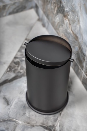 Ведро для мусора с вращающейся крышкой Black 10916-B