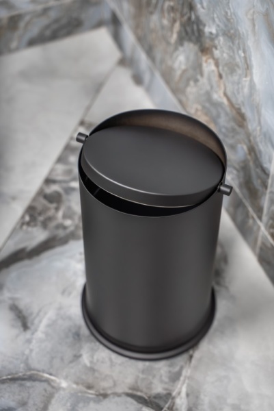 Ведро для мусора с вращающейся крышкой Black 10916-B