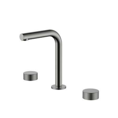 Смеситель на столешницу STICK на 3 отв. Gun Metal 152-GM.2