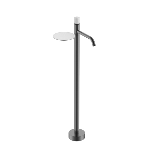 Смеситель STICK напольный для умыв. GUN METAL MARBLE GREY 120-GM-MR-GR