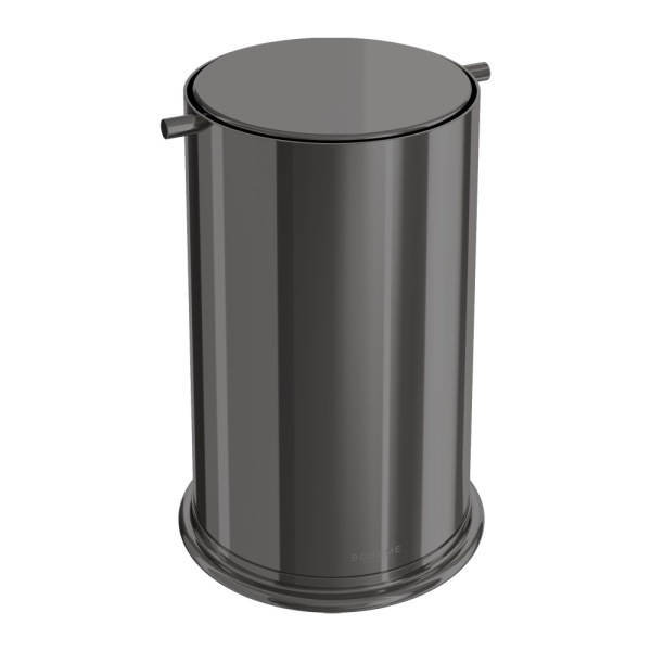 Ведро для мусора с вращающейся крышкой Shine Gun Metal 10916-SGM