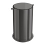 Ведро для мусора с вращающейся крышкой Shine Gun Metal 10916-SGM