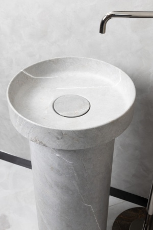 Раковина накладная Ø40 см ArmadiArt Sole Corian 801-GR