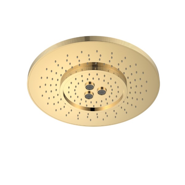 Потолочный душ круглый 3-х функциональный из нерж. стали GOLD 430-G