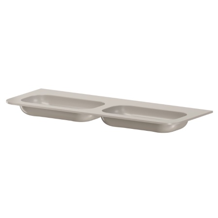 Раковина моноблок VOI 140см (двойной) CASHMERE 786-140-2-C