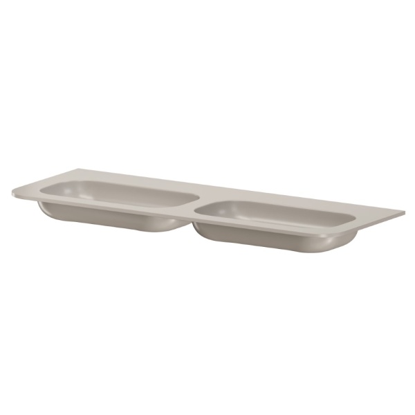 Раковина моноблок VOI 140см (двойной) CASHMERE 786-140-2-C