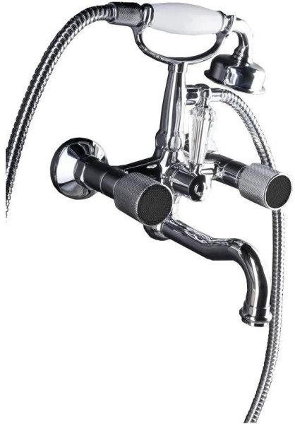 Смеситель для ванны Boheme Royal Cristal 273-Royal/CRST black