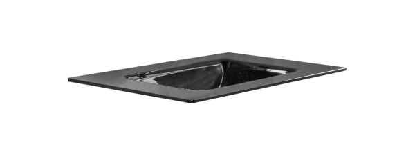 Столешница стекло 80 см моноблок BLACK 852-080-B